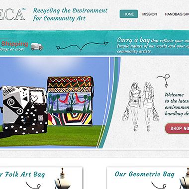 Web Design for Women - RECA DC handbag shop