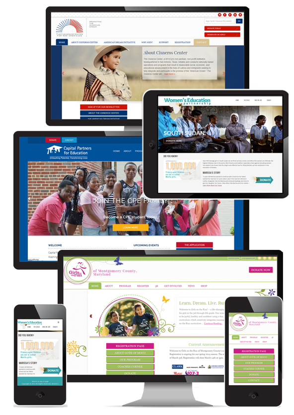 Nonprofit Web Design by Bethesda Design Web