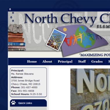 Elementary School Web Design by Bethesda Design Web