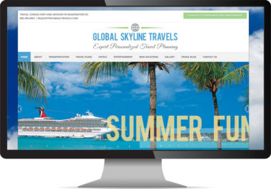 Travel Blog Web Design by Bethesda Design Web