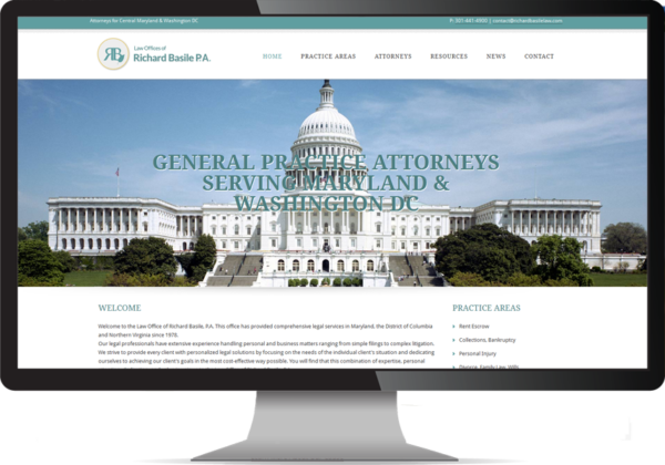 Law Firm Web and Blog Design by Bethesda Design Web